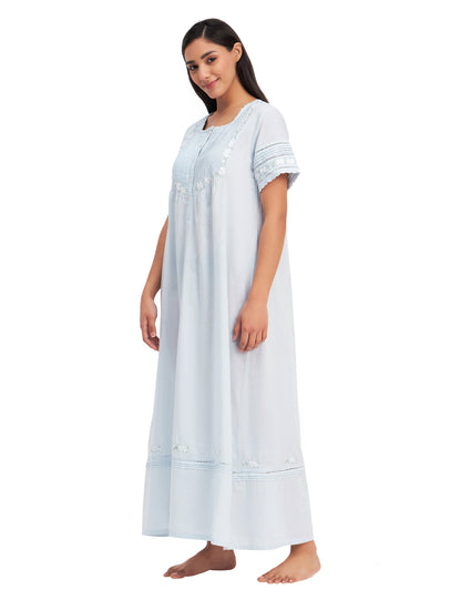 Victorian Maxi Dress Short Sleeve