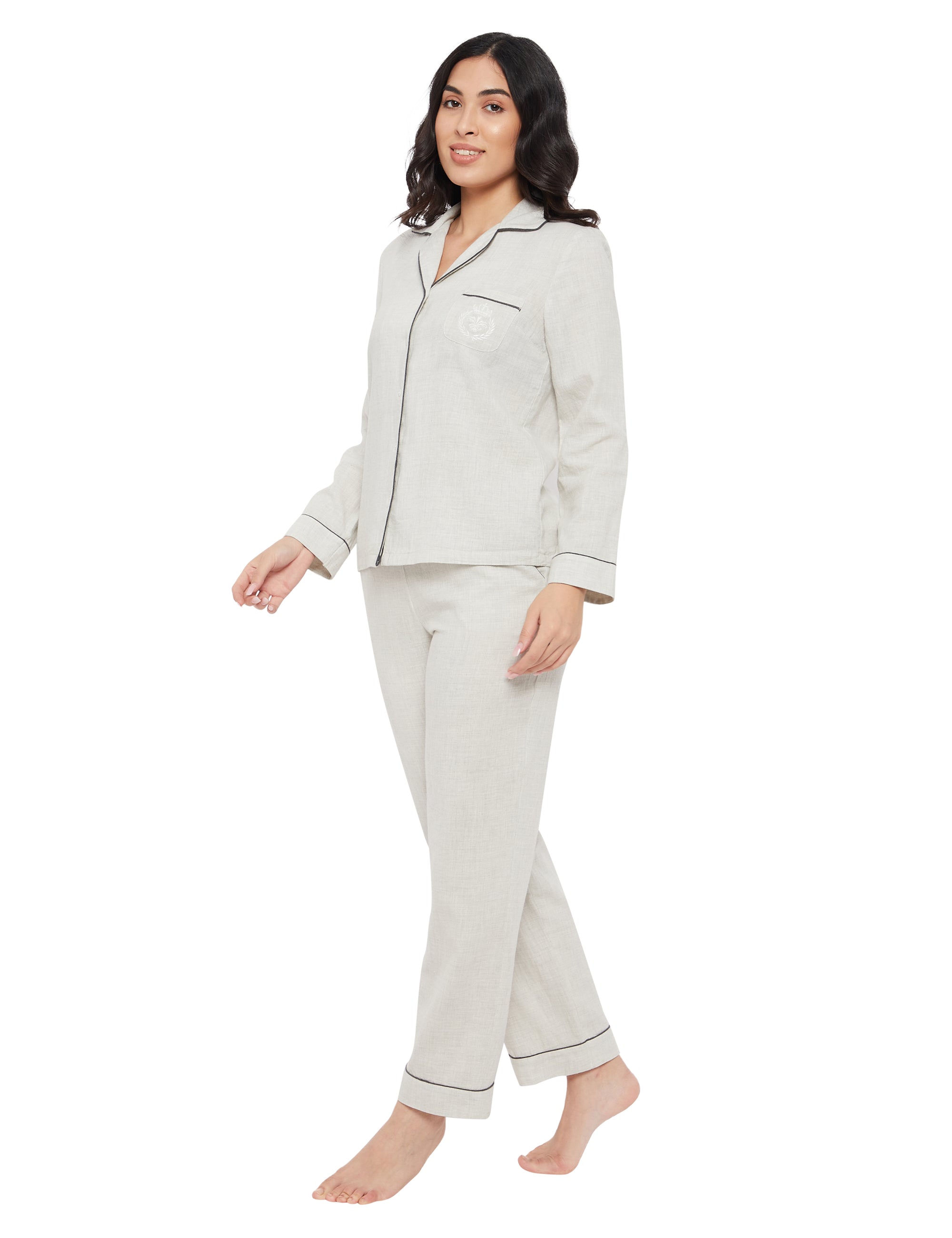 Madison Cotton Melange Pajama Set Pajamas 49.00 Indigo Paisley