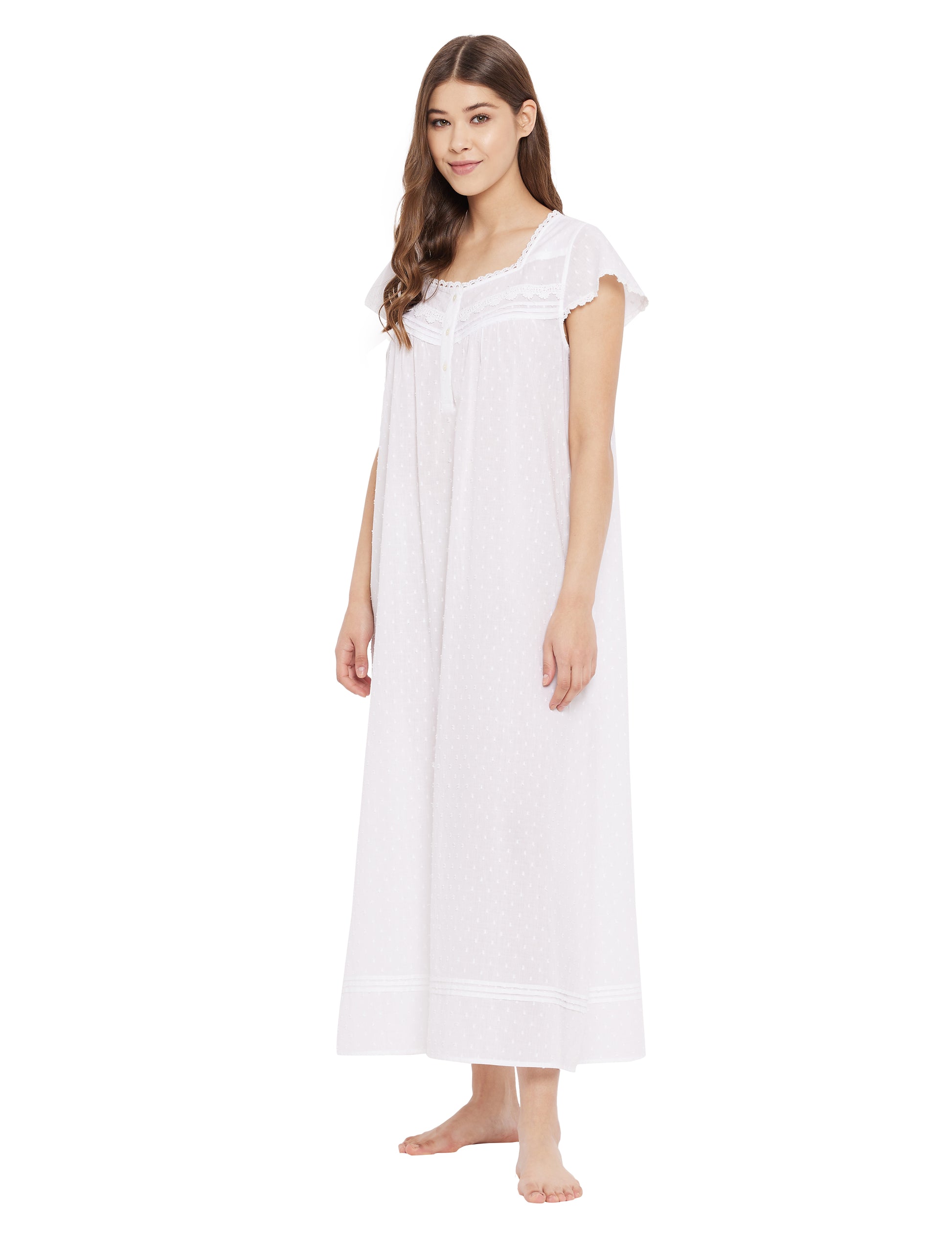 Sofia Cotton Lace Maxi Dress Gown  34.00 Indigo Paisley
