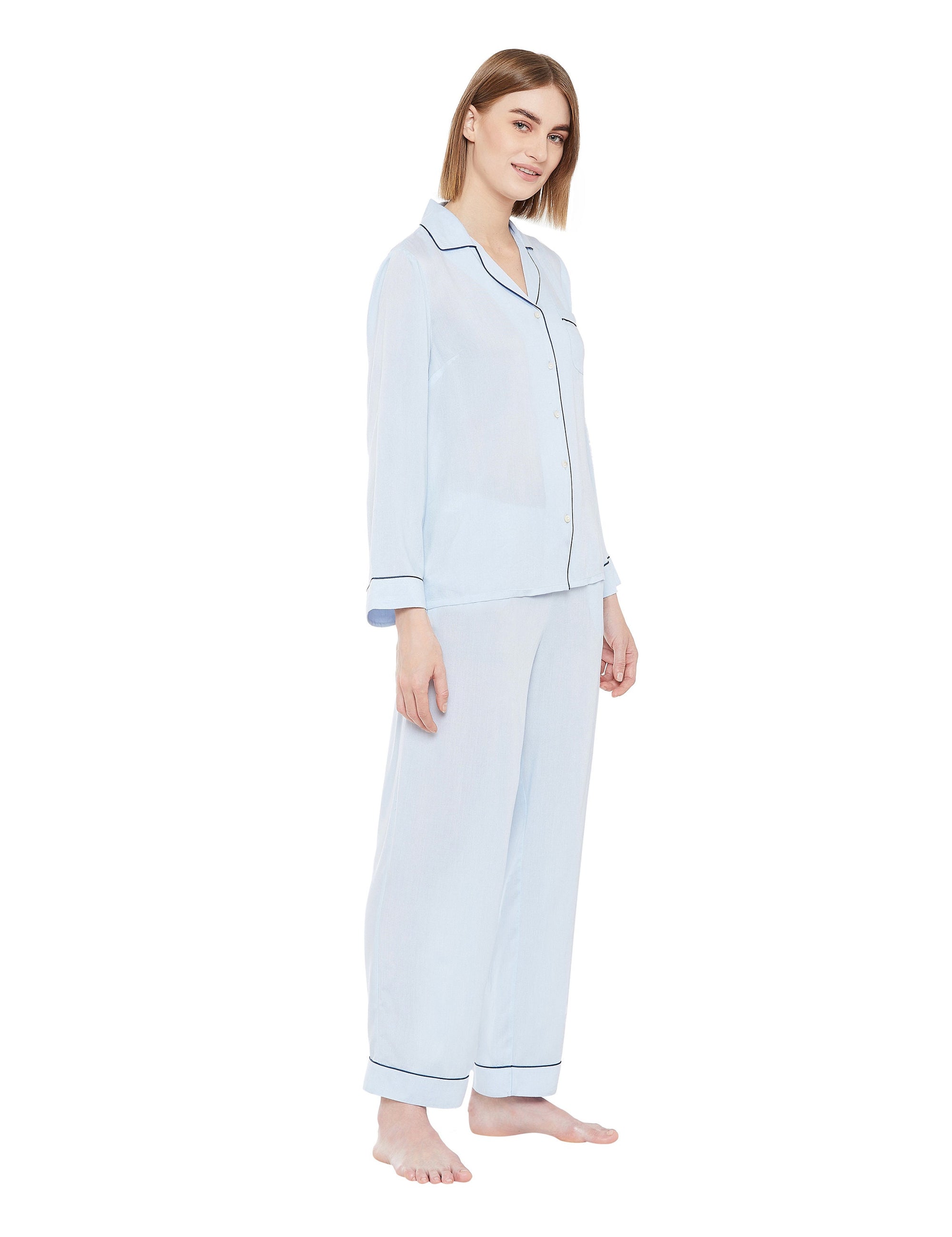 Sienna Classic Sleep Pajama Set  21.99 Indigo Paisley