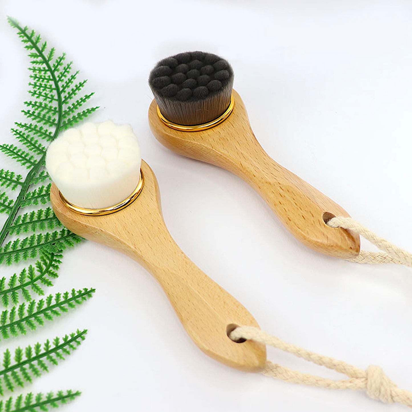 Facial Exfoliating Eco Friendly Bamboo Handle Cleansing Brush Ultra Soft Bristles Natural Bamboo Soft Touch Skin in 100% Cotton Travel Pouch  19.99 Indigo Paisley