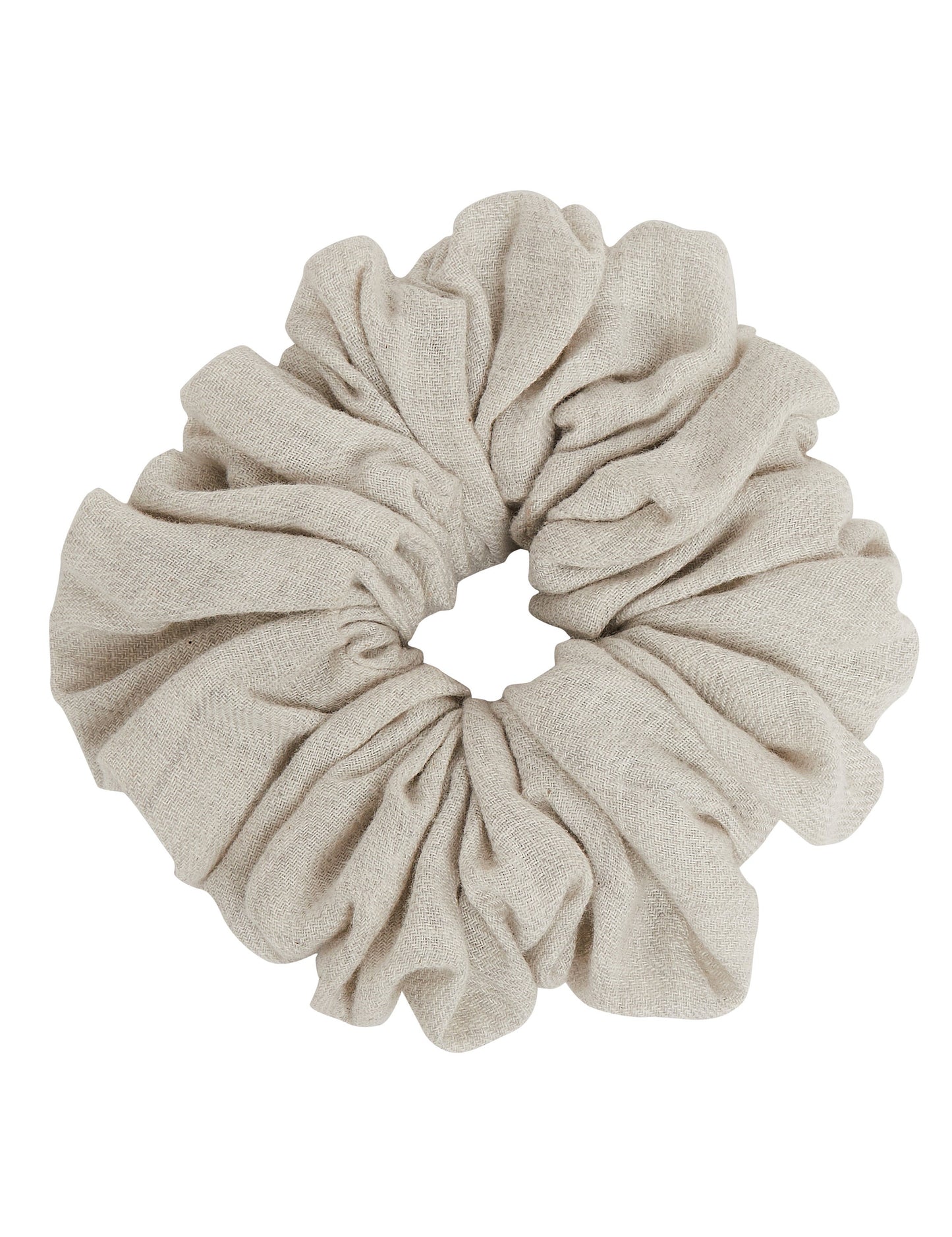 Hair Scrunchie Soft Cotton Ruffles Hair Accessories 6.00 Indigo Paisley